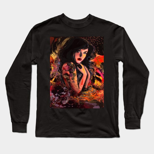 Radioactive Long Sleeve T-Shirt by sagittariusgallery